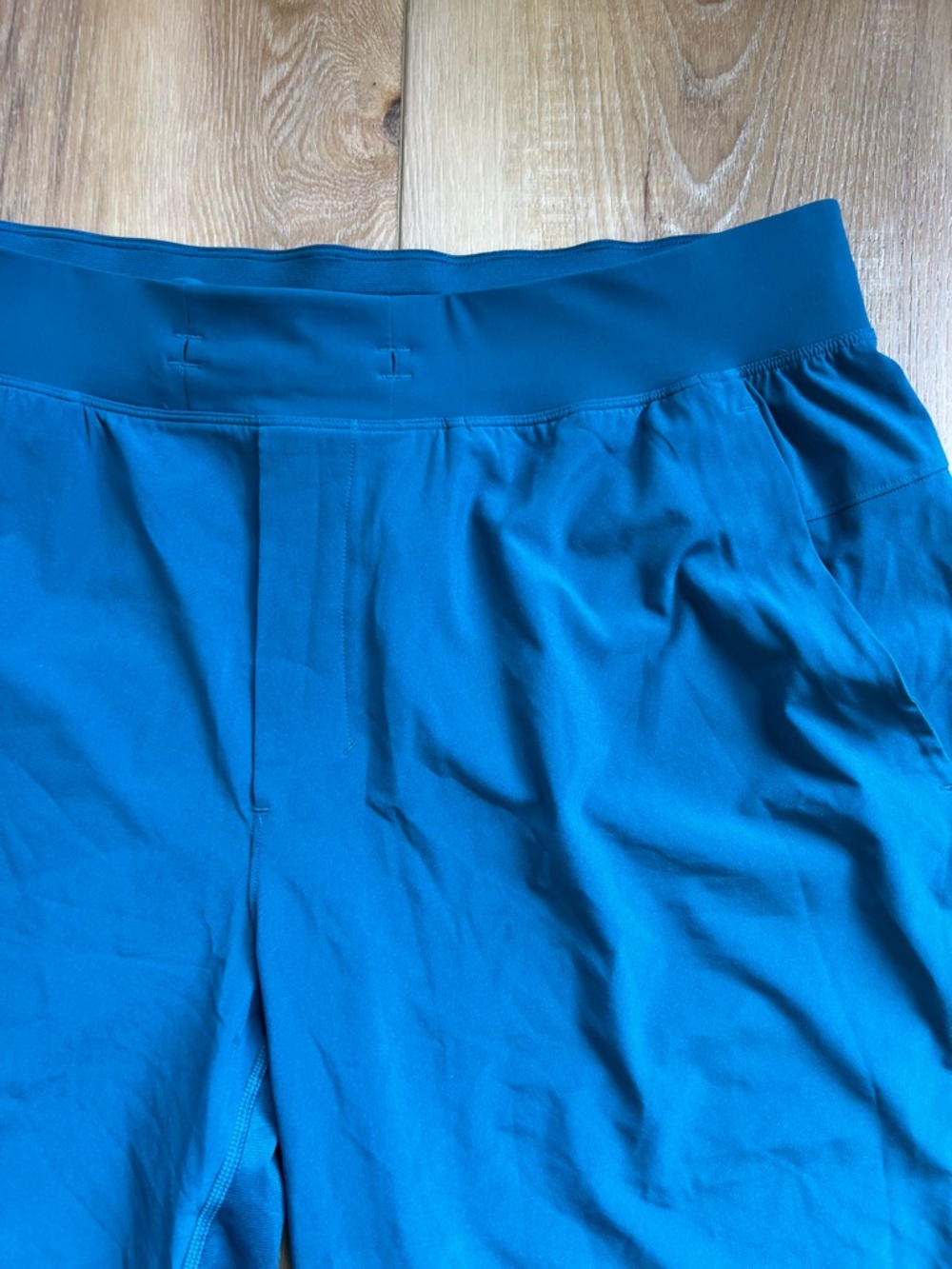T.H.E. Short 11” Linerless Lululemon Bermuda Teal Men’s Training Shorts Size XL - Picture 4 of 11